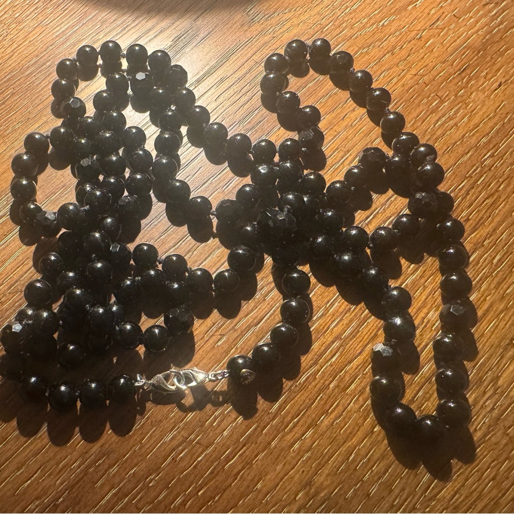 Stella & Dot La Coco Black Bead Necklace